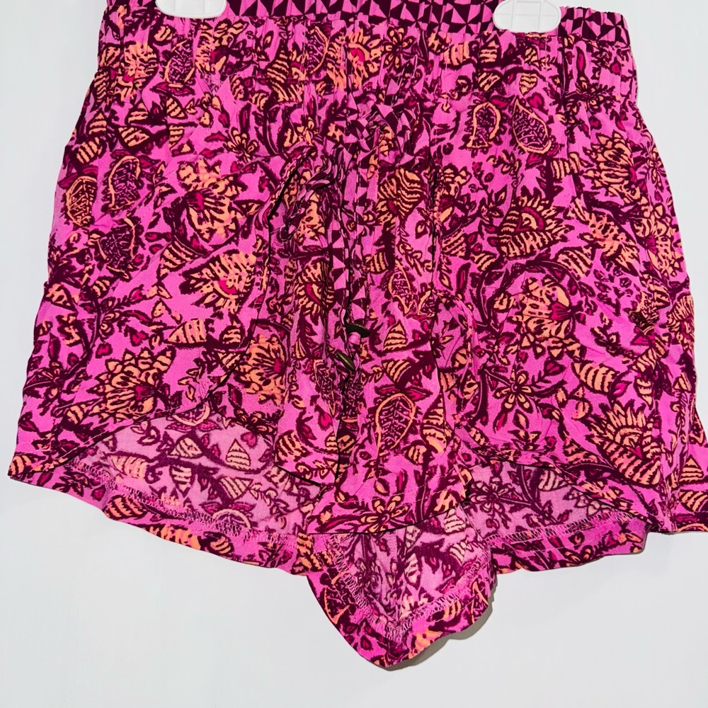 Vanilla Star Pink and Purple Patterned Shorts